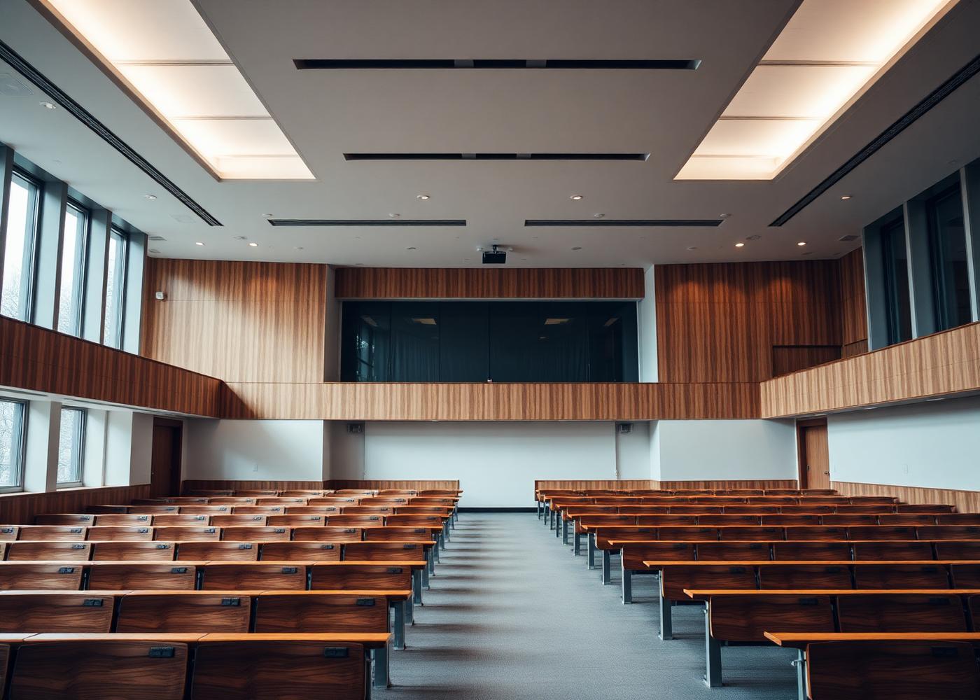 Modern Austrian university lecture hall